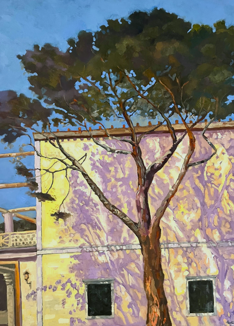 Shadows of Herculaneum - large original oil painting, Malibu, California