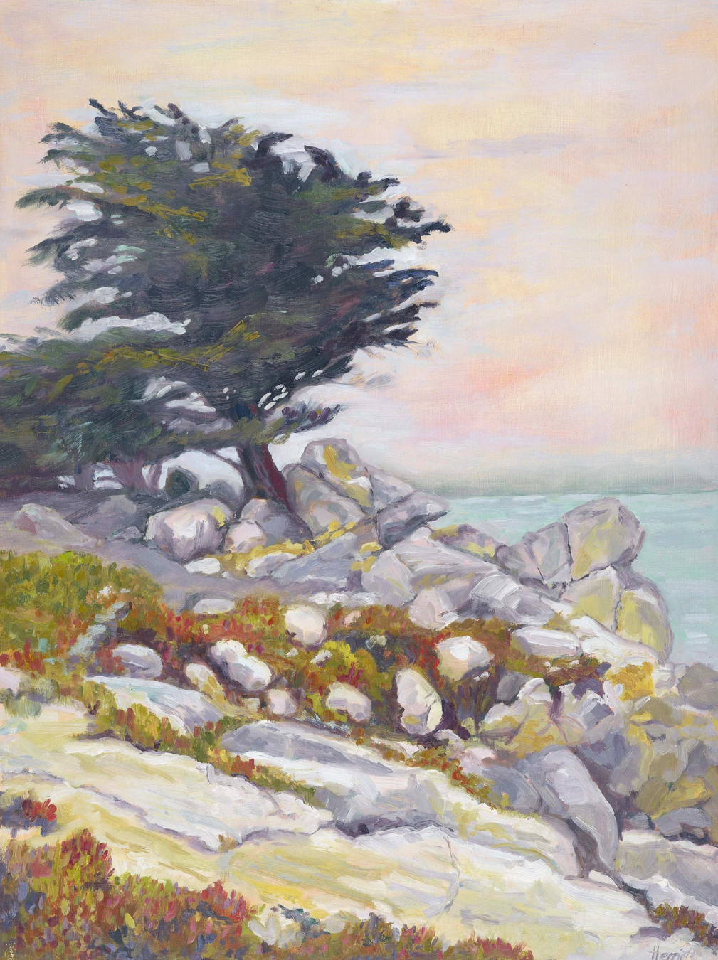 Under a Winter's Sky - original oil painting, Monterey, Northern California