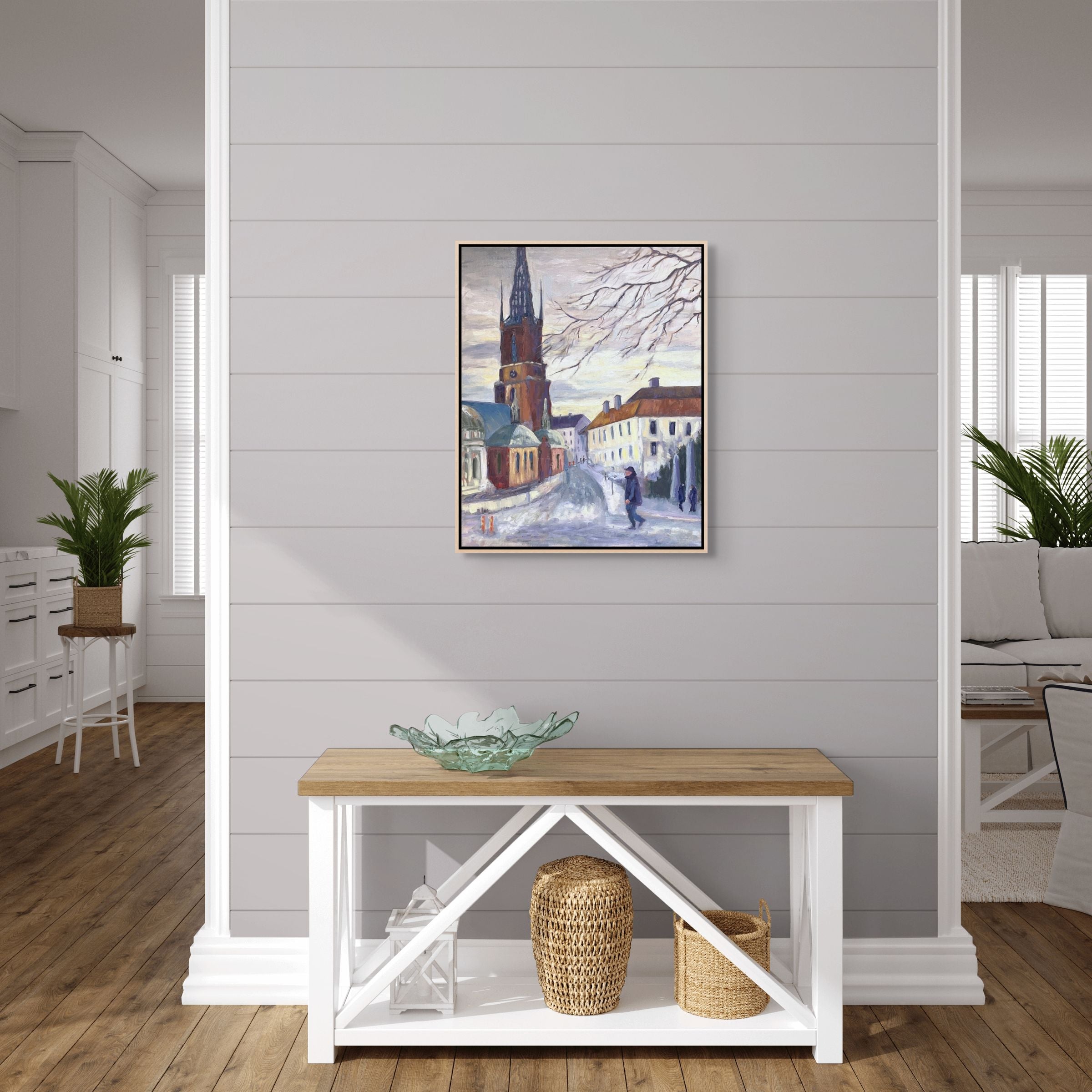 The Blue Exhale - original oil painting, Gamla Stan, Stockholm