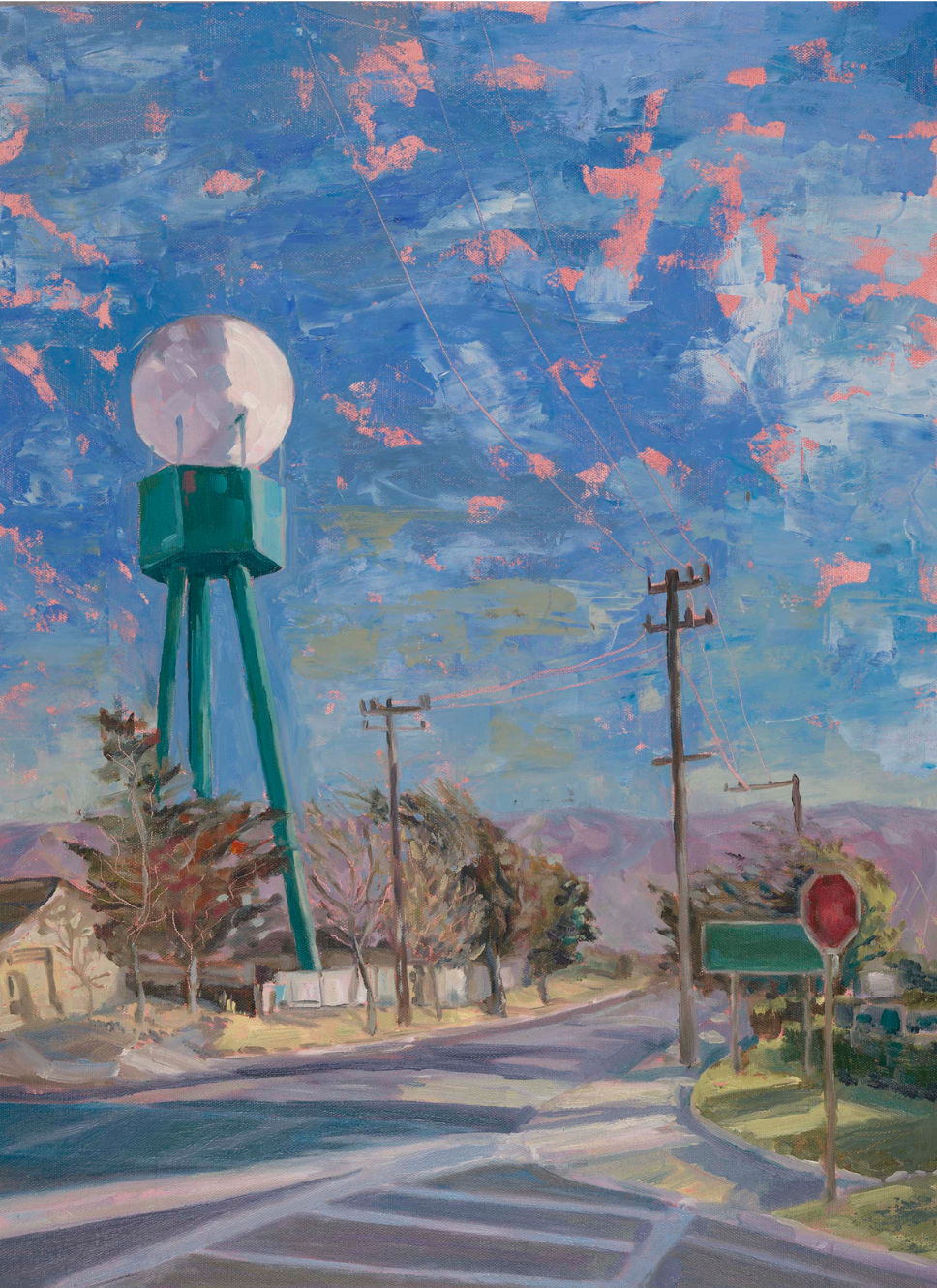 High Water - original oil painting, Gonzales, Salinas Valley, California